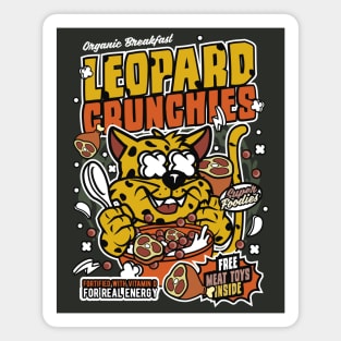 Retro Cereal Box Leopard Crunchies // Junk Food Nostalgia // Cereal Lover Magnet